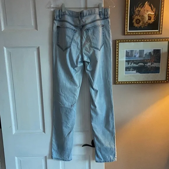 Eddie Bauer Hand Embroidered Light Blue Jeans - Picture 5 of 9